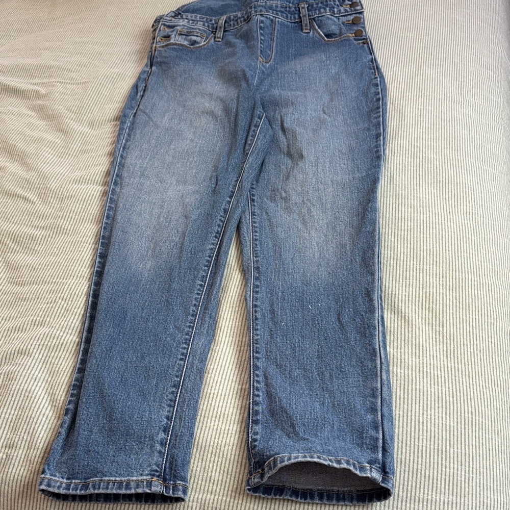 Universal Thread Blue Denim Overalls - Picture 2 of 4